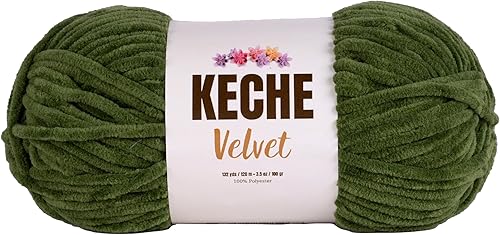 Vista 25 de Hilo de terciopelo Keche para crochet, suave chenilla voluminosa para bebé, manta Amigurumi, 100 gr (121 m) - Turquesa