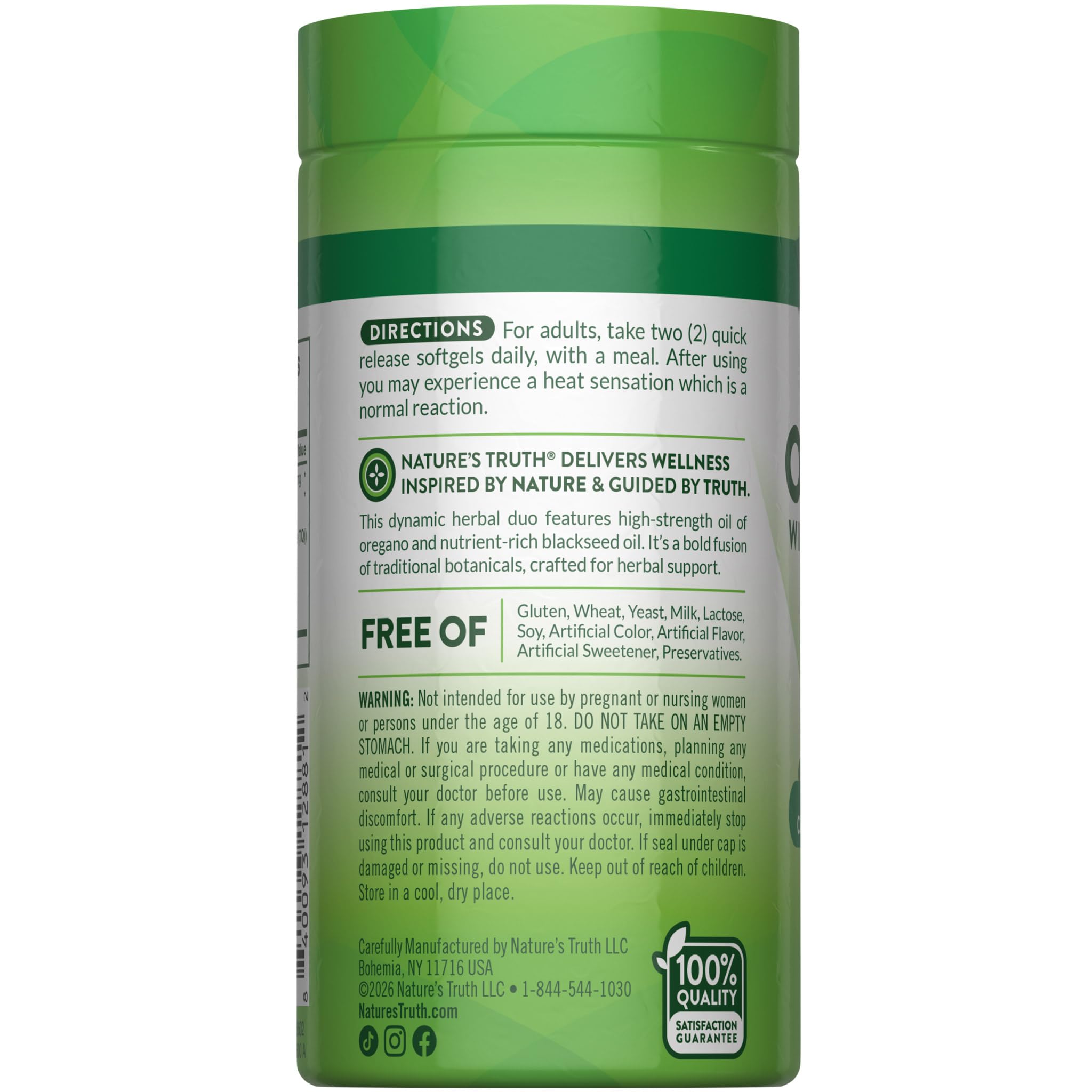 Nature's Truth Oil of Oregano Pills with Black Seed Oil | 90 Softgels — Amazon image 6