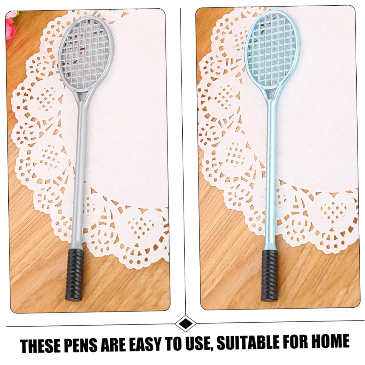 80pièces Stylo Gel Forme De Raquette Stylos Mignons à Encre Gel Pour École Et Bureau Pratique Et Amusant Pour Adultes