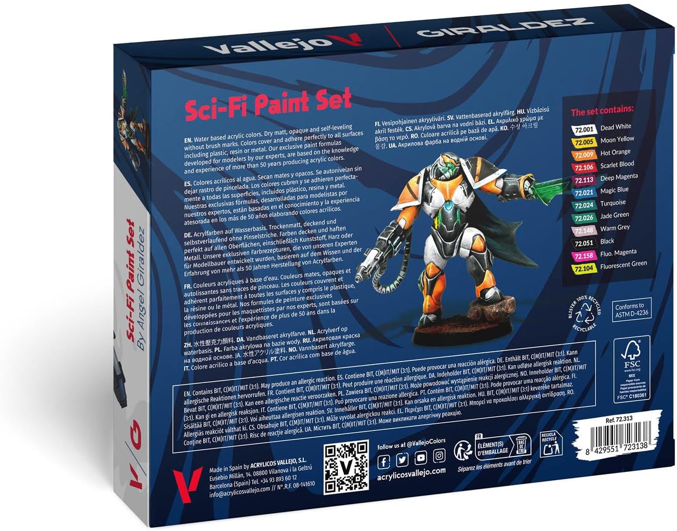 Vallejo Sci-Fi Paint Set by Ángel Giráldez