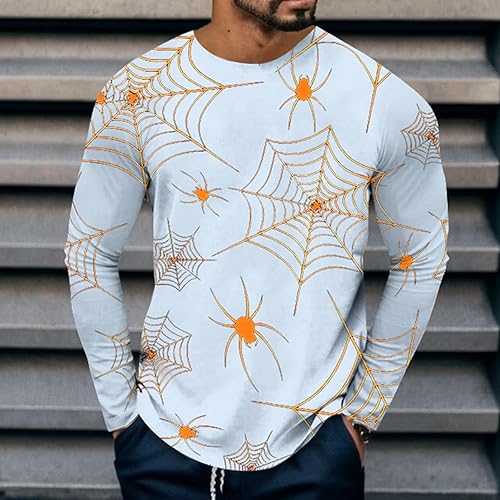 Miniatura 4 de T Shirts for Man Long Sleeve Crew Neck Printed Outdoor Thermal Regular Fit Tees Trendy True Comfort Tops