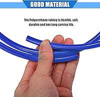 Vista 4 de Manguera de ventilación de combustible, 0.2 x 157 pulgadas, tubo universal de manguera de gasolina de 0.197 in x 13.1 ft, tubo universal para Azul