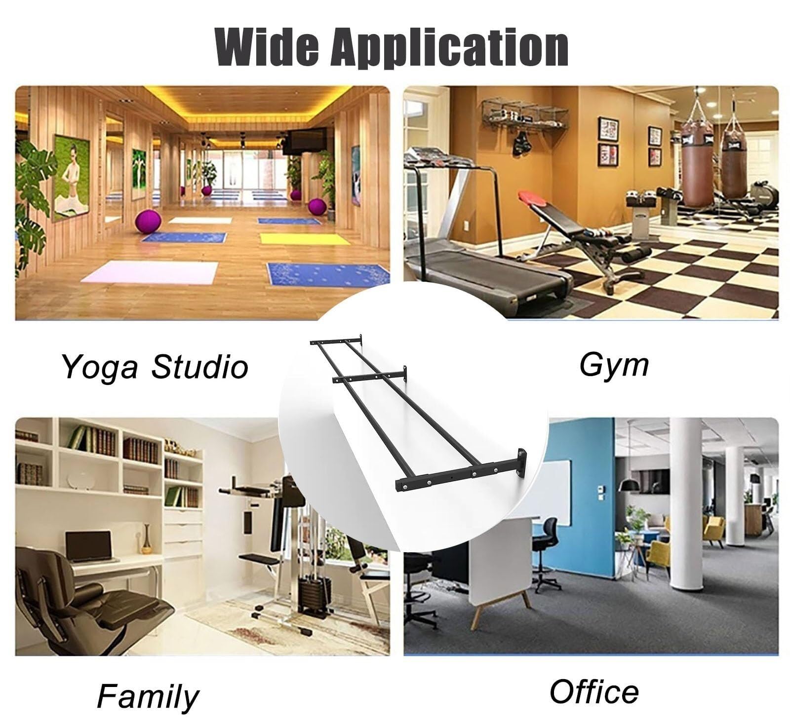 JingNian Supporto da Parete per Palline Sportive, Organizer Fitness Regolabile E Resistente per Club, Palestre E Case