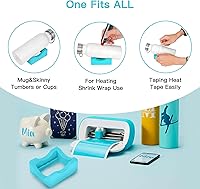 Vista 4 de Base de silicona para vaso con ranura integrada, soporte para vasos para manualidades, para aplicar calcomanías de vinilo para vasos y alineación