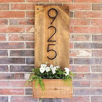 Karigaari India Modern Personalized, Customised Wooden Name Plate for Home Door,House,Bungalow,Apartment With Designer Letters- THNP100