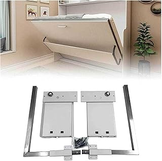 DIY ウォールベッドスプリングメカニズムハードウェアキット、5 スプリングウォールベッドメカニズム省スペース高荷重垂直折りたたみ、ウォールベッドキット、クイーンツインキングサイズベッド用