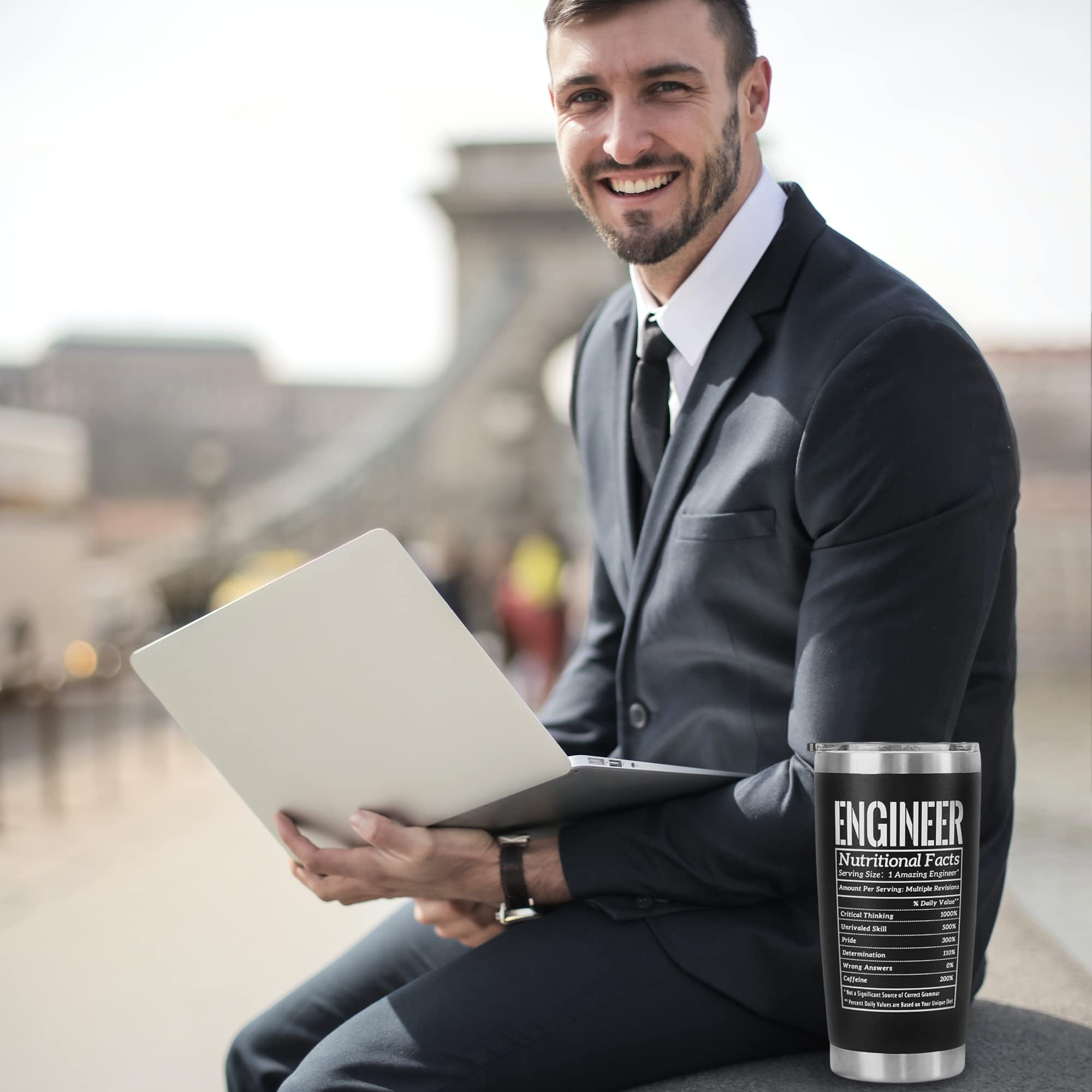 Mens Coffee Tumbler Panvola Engineer Definition Engineer Gifts For ...