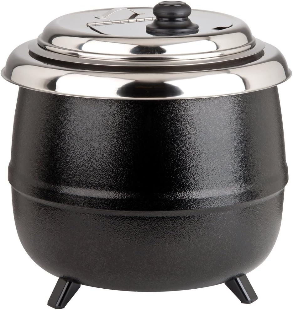 Avantco S600 14 Qt. Black Soup Kettle Warmer - 110V, 600W by Avantco