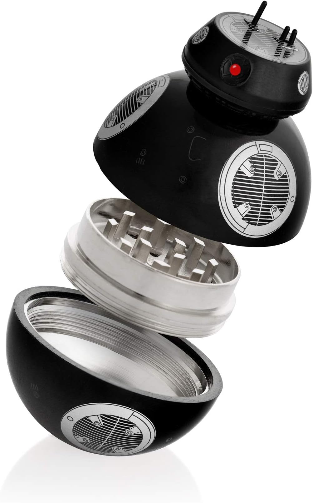 Star Wars Grinder, BB-9E Crusher- Perfect Size 2", 3 Piece Spice Grinders, BB-8 Grinder Star Wars Gifts