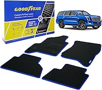 Vista 30 de Goodyear Alfombrillas de coche para todo tipo de clima, ajuste personalizado para Jeep Cherokee 2019-2023, juego de 5 piezas, forros de piso