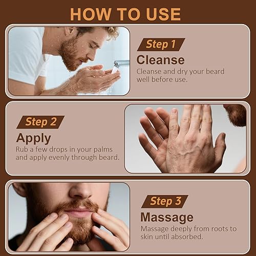 Miniatura 5 de Paquete de 5 aceites para barba sin perfume, madera de cedro, sándalo, vainilla, naranja, rellenos de calcetines de Navidad, regalos para el día del