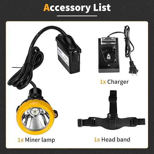 Miniatura 4 de Luz LED recargable para casco de minería  A prueba de explosiones impermeable subterránea lámpara de seguridad subterránea, faro brillante para