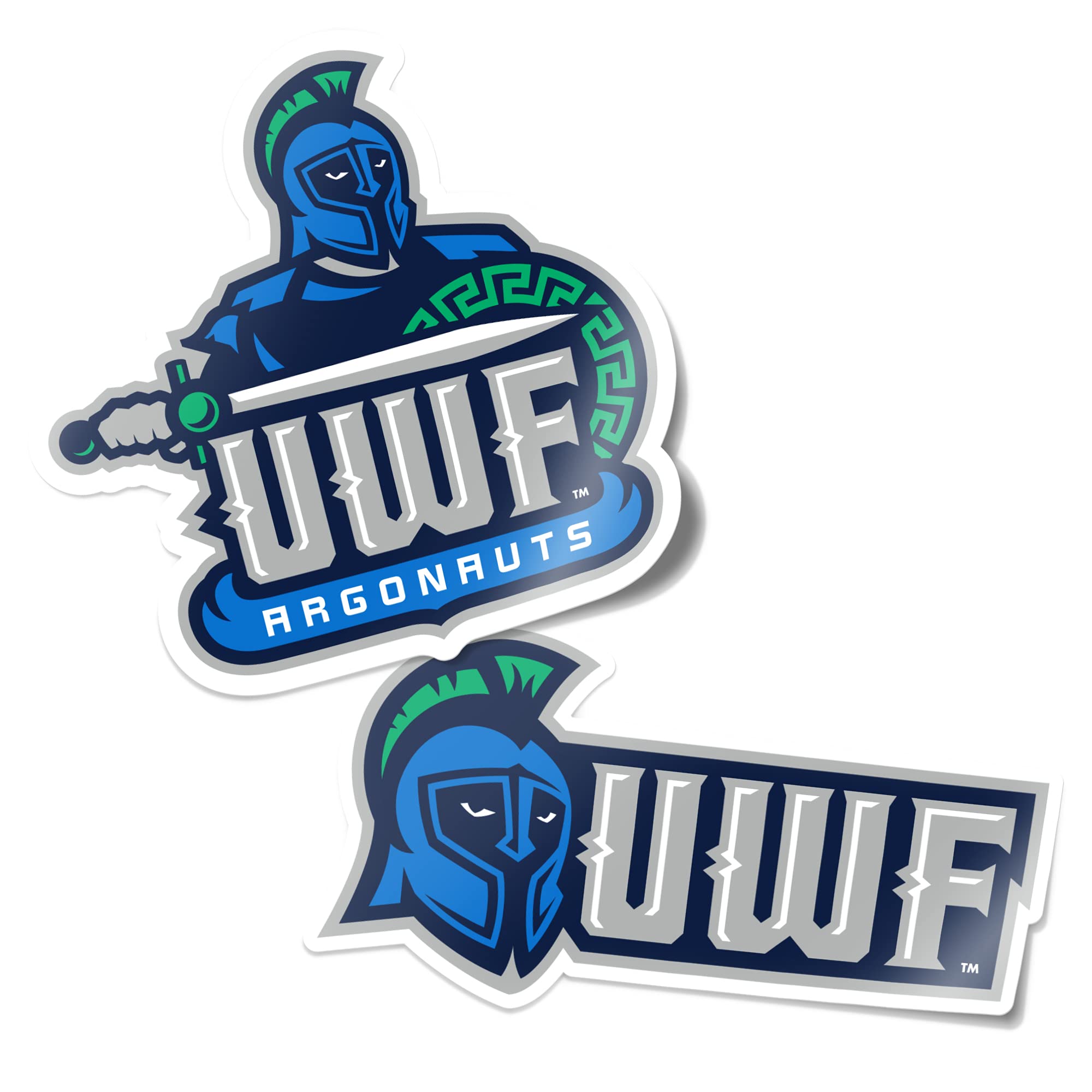 Calcomanía vinilo Universidad West Florida NCAA pegatina coche portátil botella agua 4 pulgadas