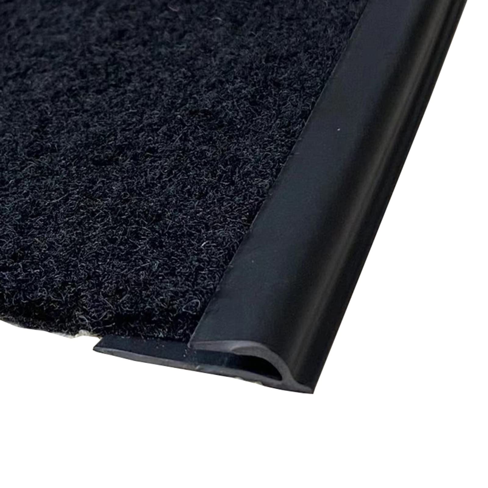 Scumlovy Extra Long Self Adhesive Flooring Threshold Strip for Doorway Cuttable Edge Trim Tile Wood to Carpet Joining (Black 7m/23ft)