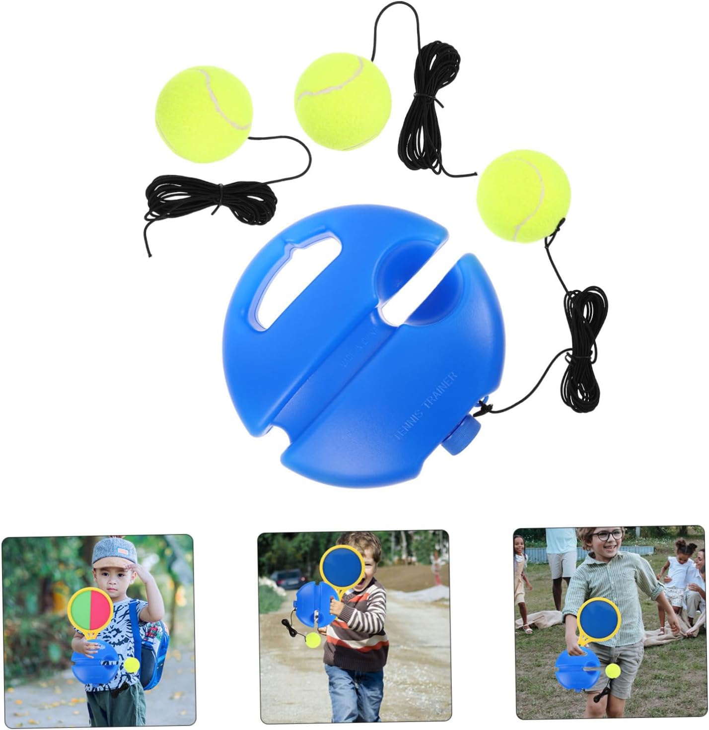 Tennis Trainer Rebound Ball Base Beginner to Advanced Training Tool Stringed Tennis Ball Hitter Compact Training Equipment for Practice