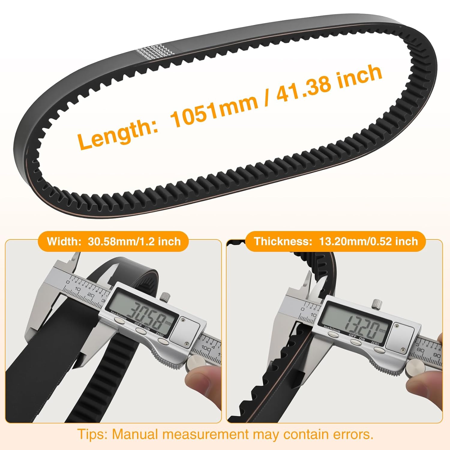 Nilight Drive Belt 3211077 for Polaris CVT Belts Compatible with Polaris Sportsman 500 335 400 450 Scrambler 500 Ranger Magnum Blazer Trail Boss Big Xpress Xplorer 4x4 ATV UTV Replaces 3211048 20G4022