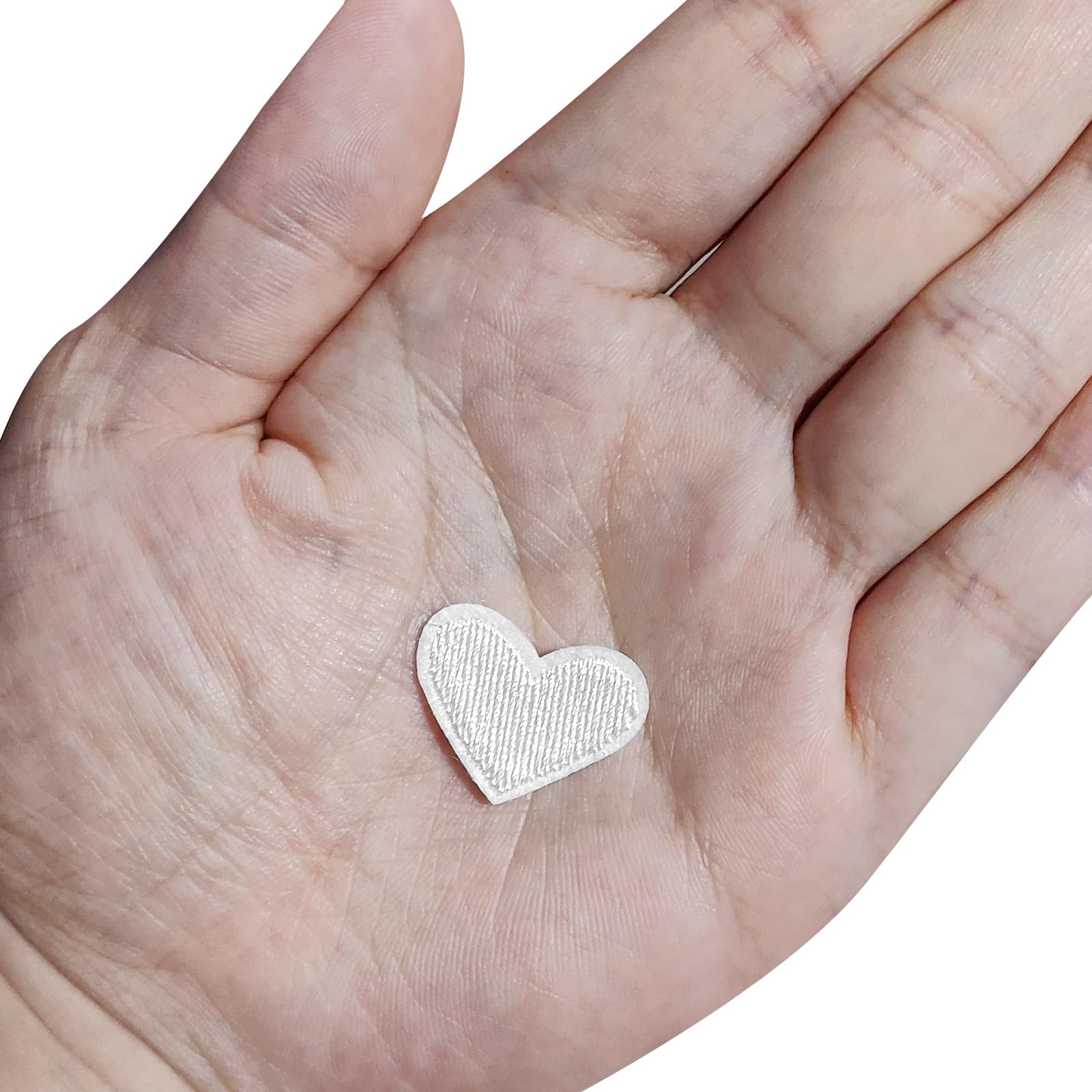 Sourcing Map Lot De 30 écussons Brodés Thermocollants En Forme De Cœur