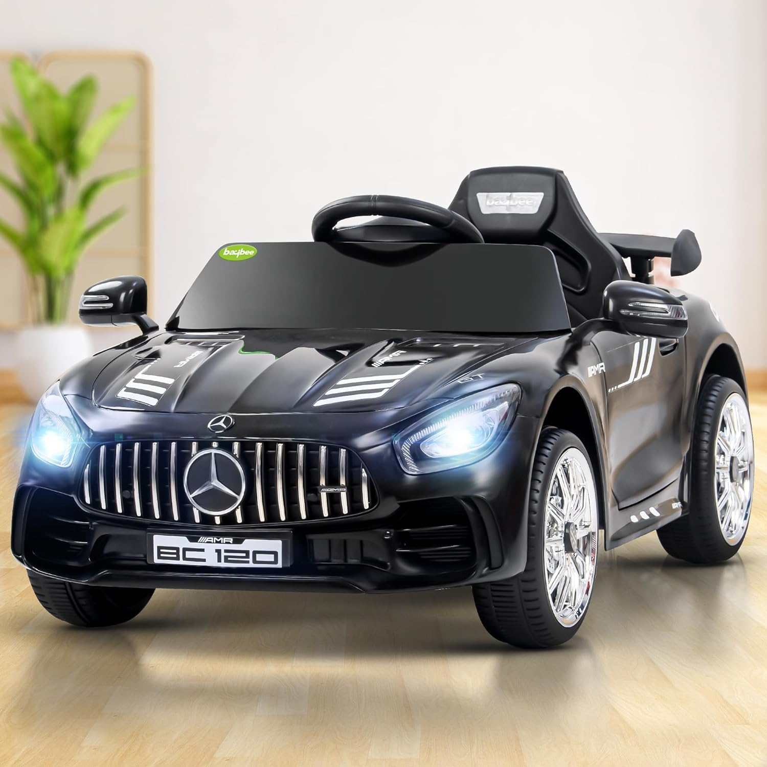 Baybee Spyder Rechargeable Battery Operated Car for Kids, Ride on Toy Kids Car with Music, USB | Baby Big Battery Car | Electric Car for Kids to Drive 2 to 5 Years Boy Girl (Black II) (B0D2NZXYM2) Amazon Price History, Amazon Price Tracker