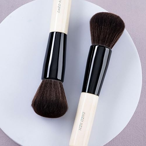 Miniatura 22 de Cepillo plano para cejas, pincel delineador de ojos en ángulo fino y cepillo de pestañas, cepillo de cejas en ángulo fino, cepillo plano para cejas