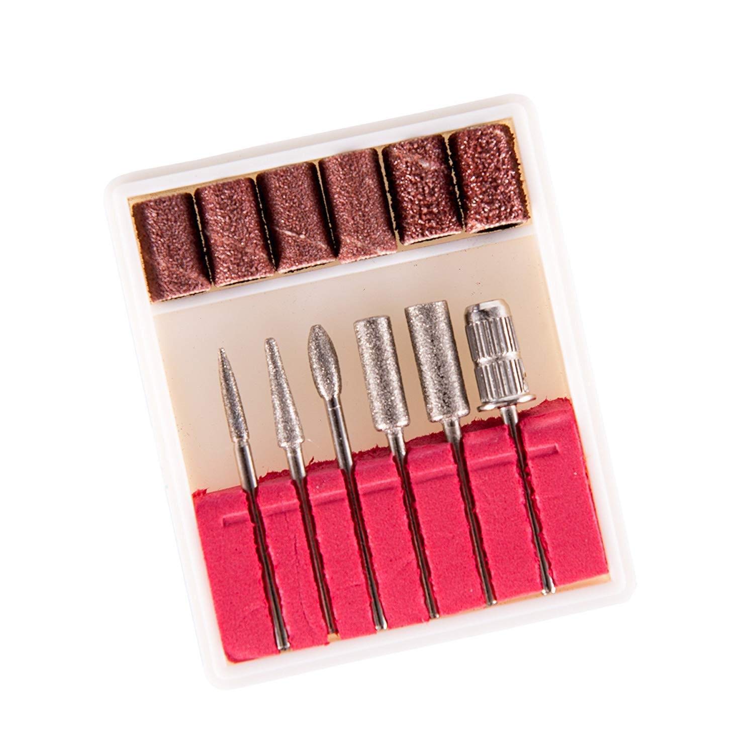 Torno Profesional pulidora para uñas Manicura y Pedicura 30.000 RPM fresadora para eliminar esmalte semipermanente, gel acrílico, limar, modelar 6x brocas 6xBandas de lijado.