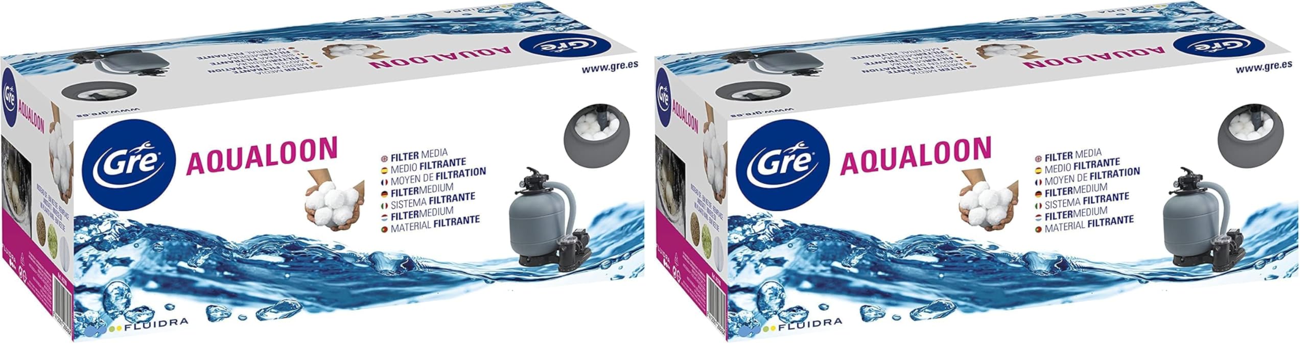 Média filtrant Aqualoon Gre AQ700B haute performance en polyéthylène lavable