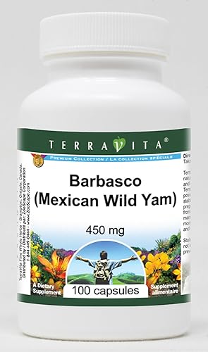 Barbasco (ñame silvestre mexicano) - 450 mg (100 Cápsulas, ZIN 519117)