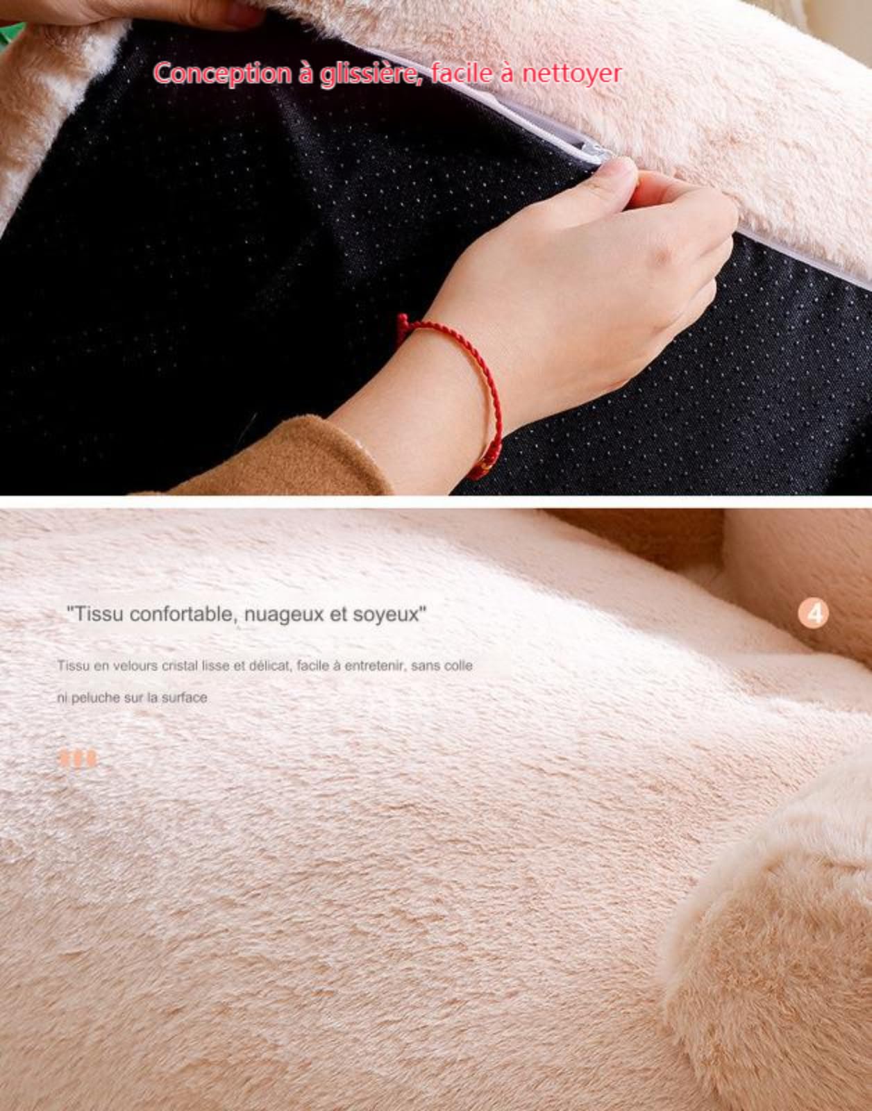 Sofá y Sillón para Perro, Sofá para Perro, Sofá para Gato, Sofá Cama Suave y Calmante Sofá Sofá para Mascotas con Extraíble y Lavable