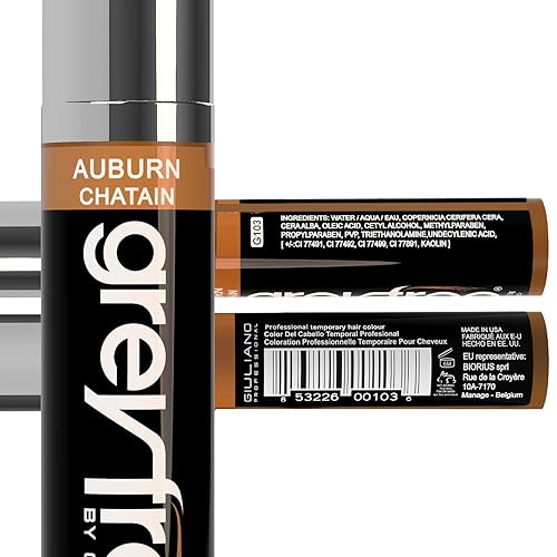 Miniatura 42 de Tintura temporal profesional para el cabello 0.25 onzas, Marrón medio Marrón medio,Caoba,Negro,Cobre oscuro,Rojo Marrón,Marrón cenizo,Borgoña,rubio