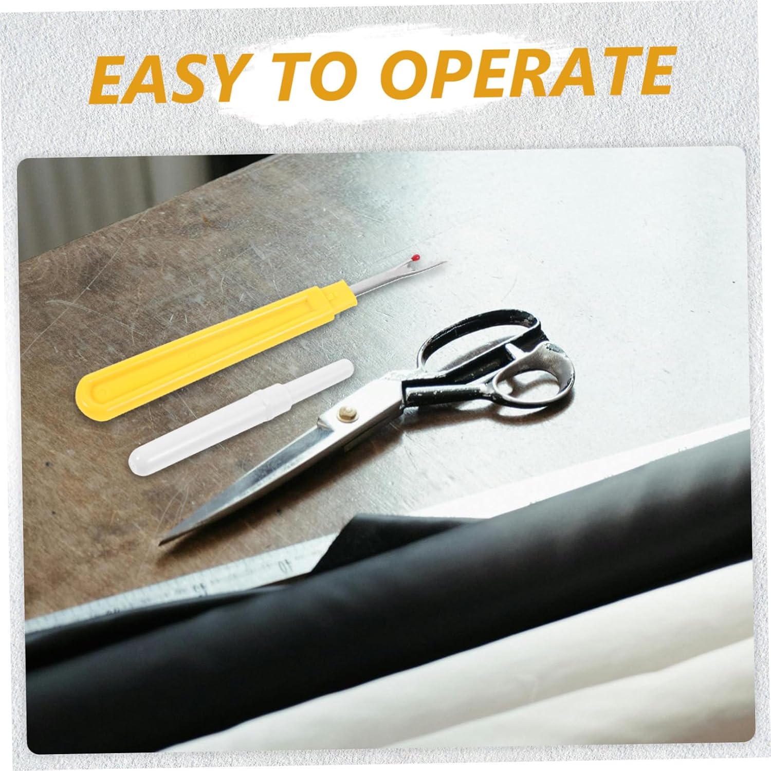 SEWOART Seam Ripper Tool Kit with Scissors and Thread Durable and Sewing Accessories for DIY Crafting and Home Repairs Portable and Essential for Sewing Enthusiasts