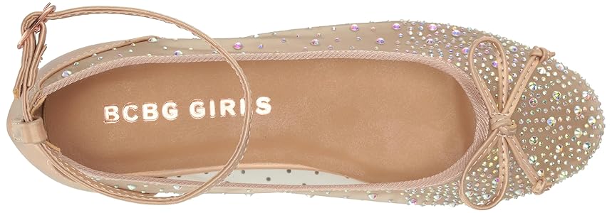 Amazon.com | BCBG GIRLS Girls Heidy Dress Shoe, Blush, 1 | Flats