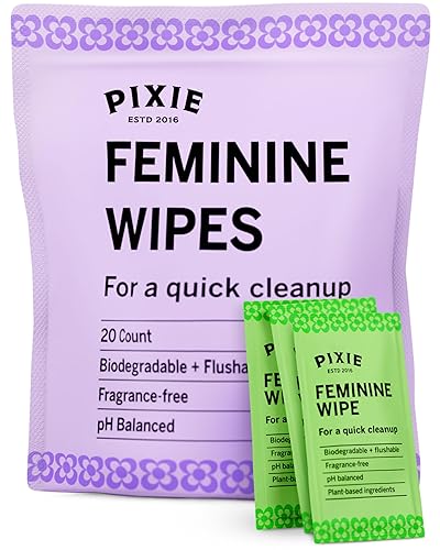 Pixie - Toallitas menstruales para tazas desechables biodegradables y equilibradas por pH Las mejores toallitas de paquetes envueltas Pixie - Toallitas menstruales para tazas desechables biodegradables y equilibradas por pH Las mejores toallitas de paquetes envueltas
