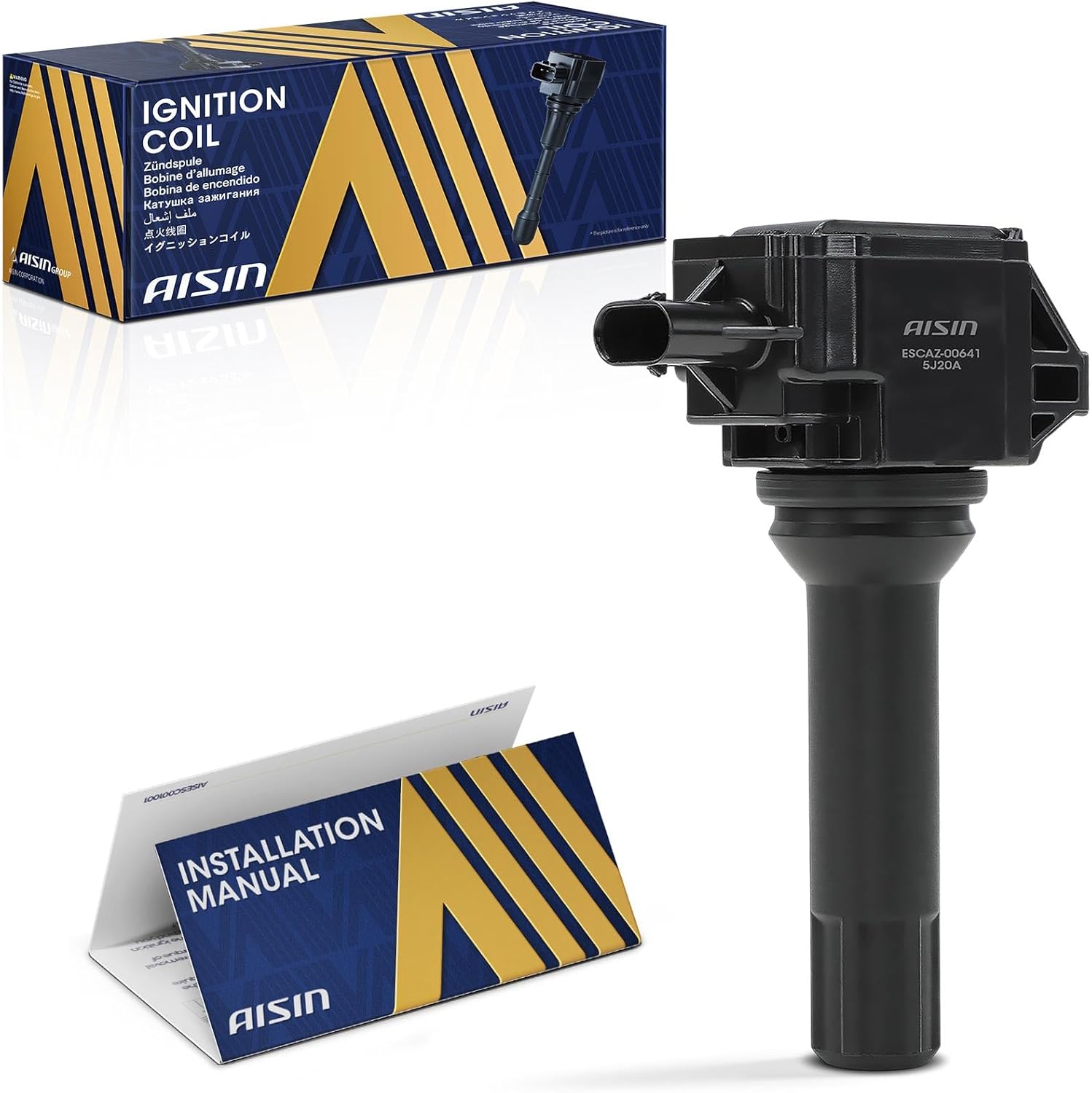 AISIN AFTERMARKET ESCAZ-00641 Ignition Coil - Compatible with Subaru Outback Legacy Forester XV Crosstrek BRZ Impreza, Scion FR-S - 2013-2016 2.0L 2.5L