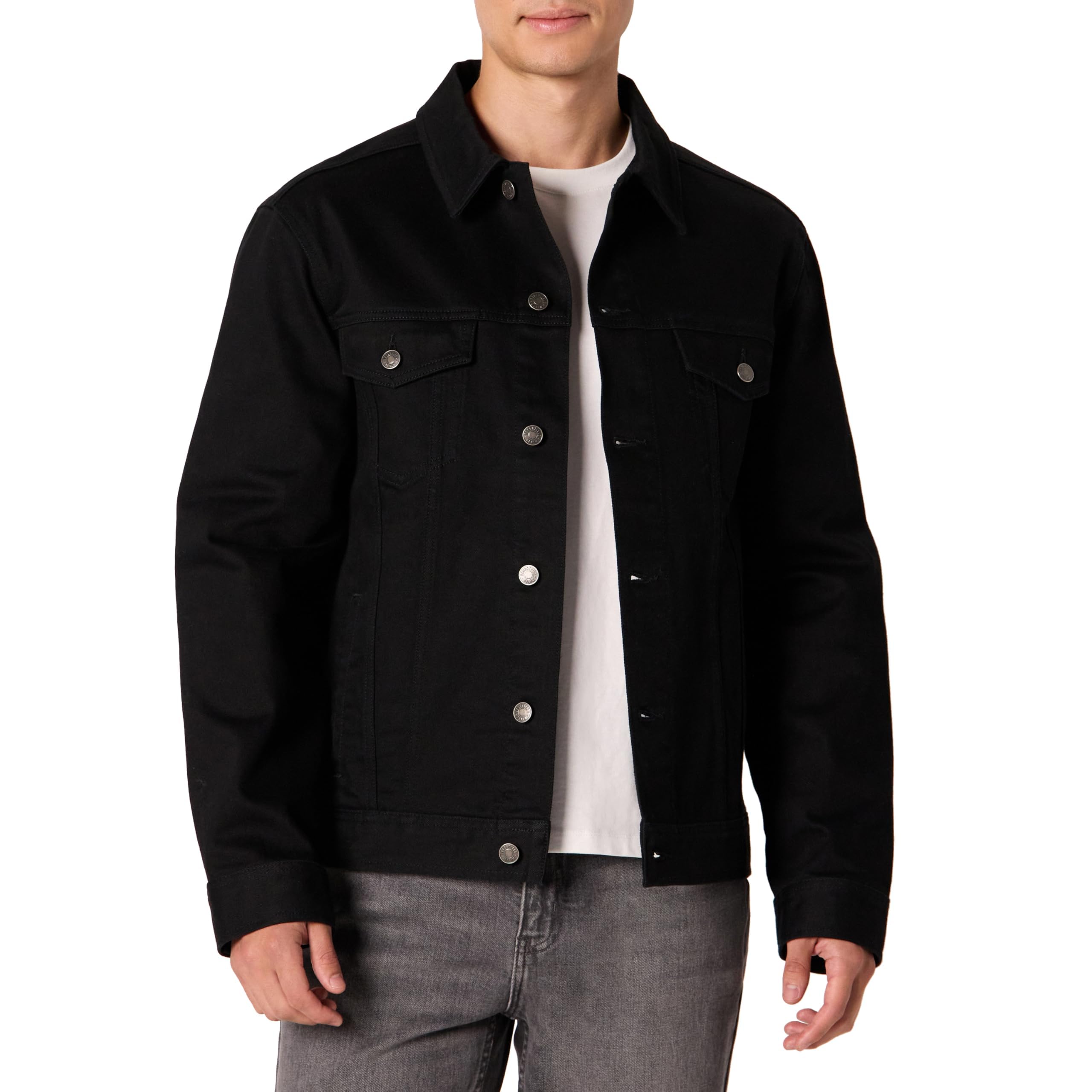 Amazon Essentials Men's Regular-Fit Low Stretch Denim Jacket