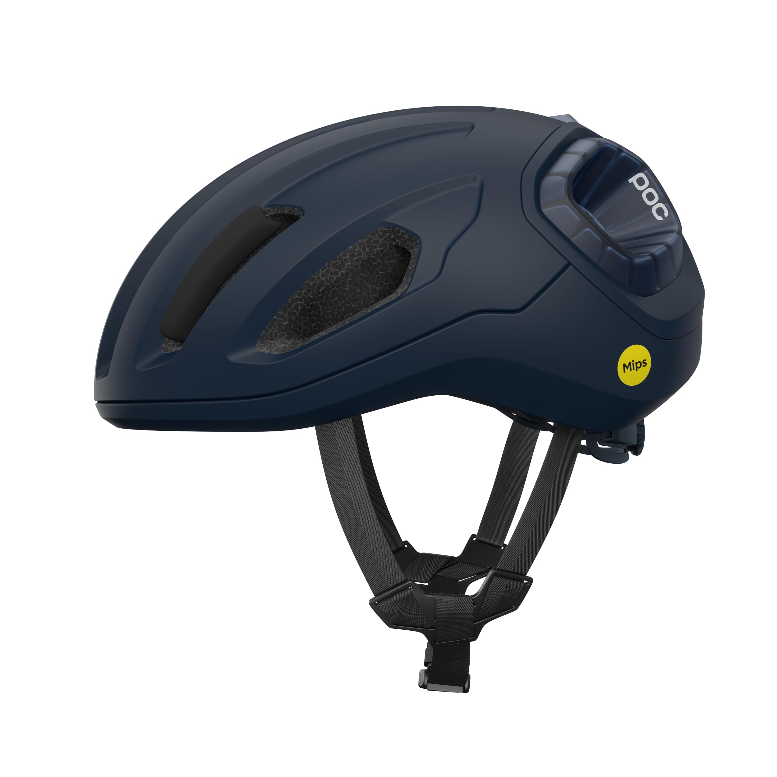 POC Amidal – Aerodynamic Road Cycling Helmet with MIPS Air Node, Reinforced Rear Zones, 360° Fit System and Knog Light Compatibility for Safety and Visibility