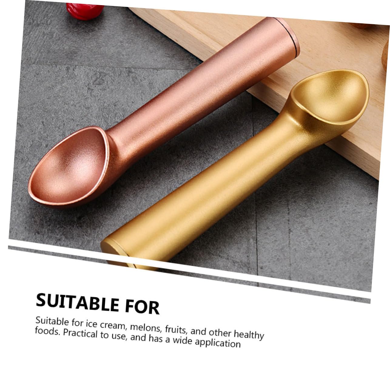 Alipis Cuillère À Glace Ergonomique Facile À Nettoyer Pour Desserts Aux Fruits Et Glaces