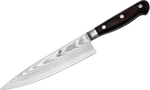 ZHEN Cuchillo de chef japonés VG-10 de acero Damasco de 67 capas, 8 pulgadas