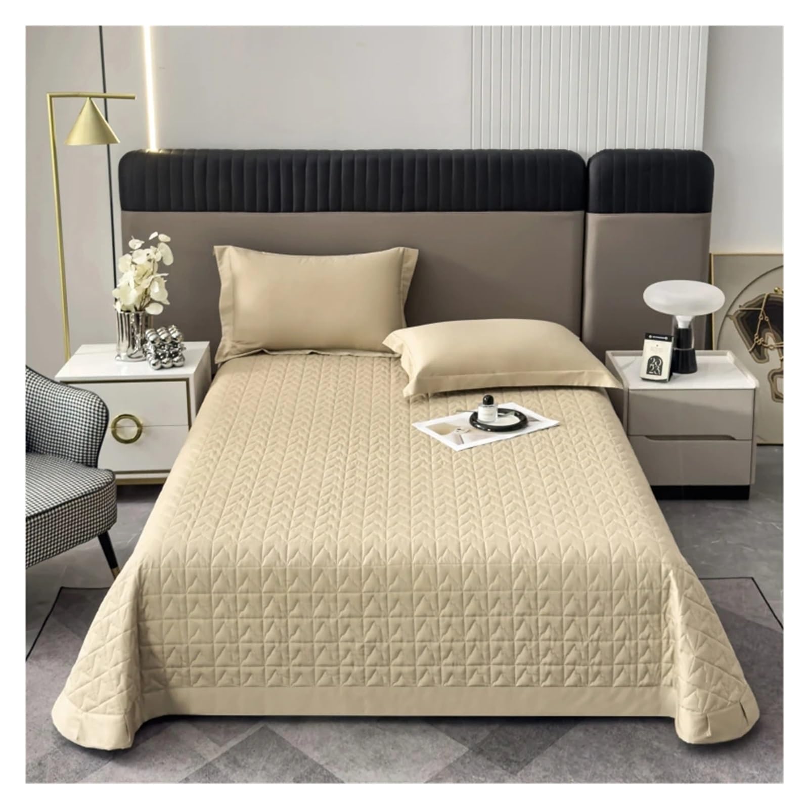 Sbcgfy C Duvet Over Sets, Luxury Long Staple Otton Bedspread On The Bed Over Silk & Soybean Fiber Quilt Bedspreads For Double Bed Sheets Mattress Topper,-3Pcs 250X270cm
