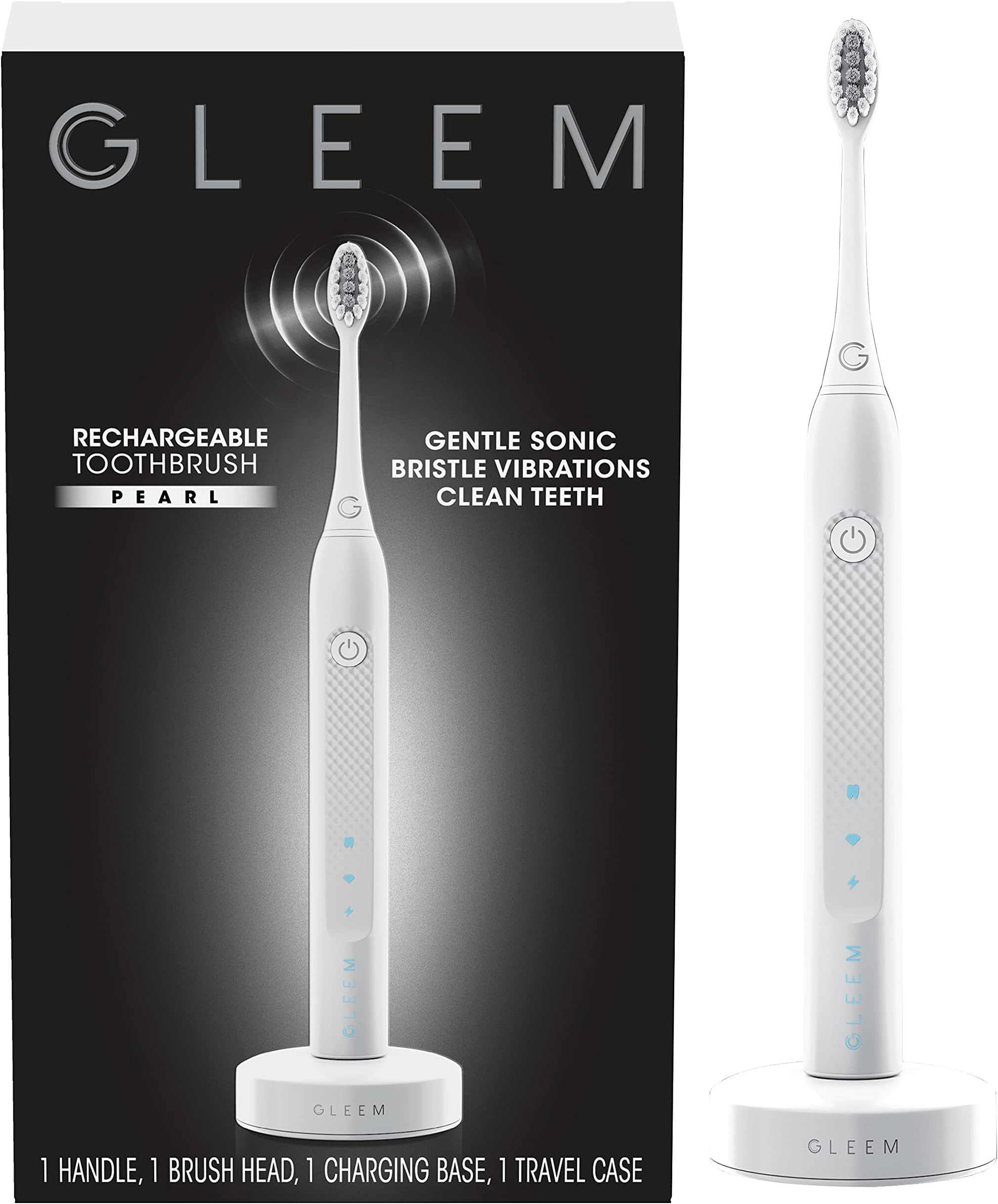 Gleem Rechargeable Electric Toothbrush, Pearl