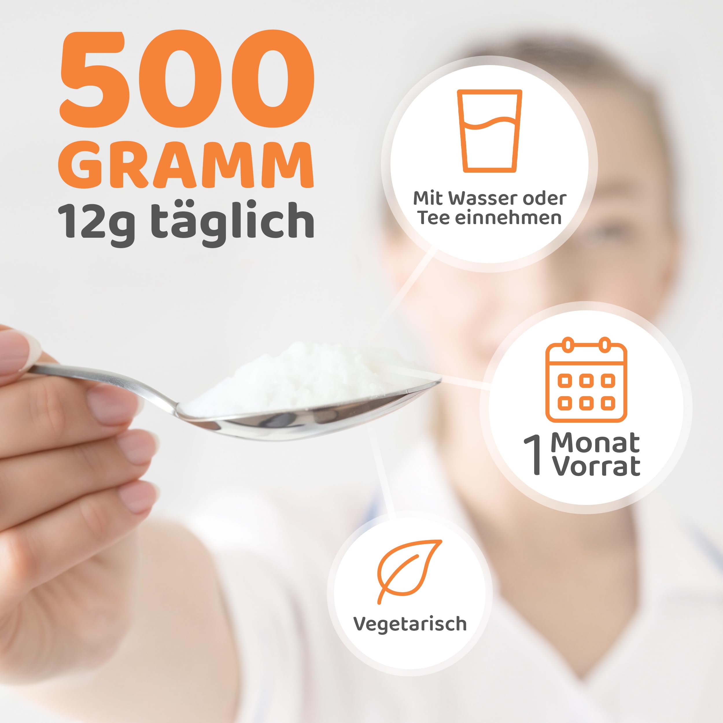 vitaworld D(+) Galactose Pulver, 3 Dosen (je 500g) | 120-Tagesvorrat, Einfachzucker für das Gehirn, ohne Zusätze, vegetarisch, glutenfrei und laktosefrei