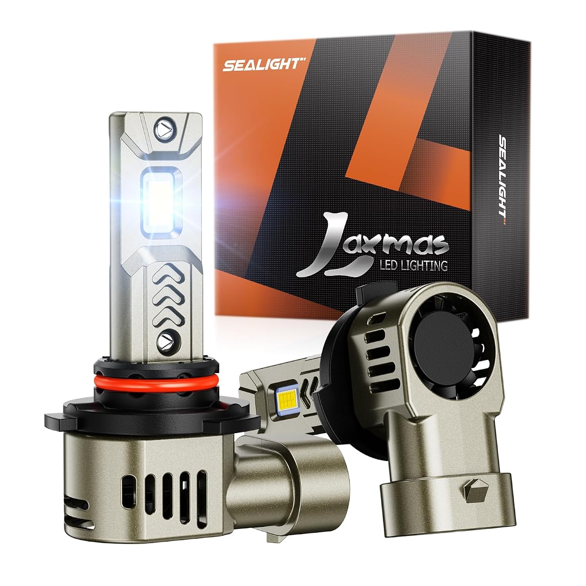 SEALIGHT 9005 HB3 Super Bright Driving Bulbs, 45,000LM, 6500K Cool White, L2S
