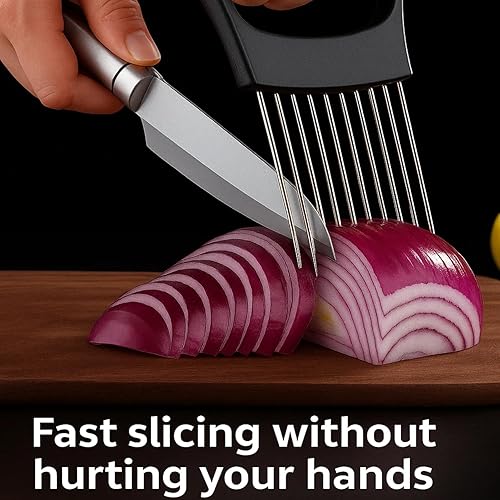 Miniatura 4 de Picador de cebolla de acero inoxidable mejorado 2025, rebanador para carne, cebolla, papa, tomate, utensilio de cocina
