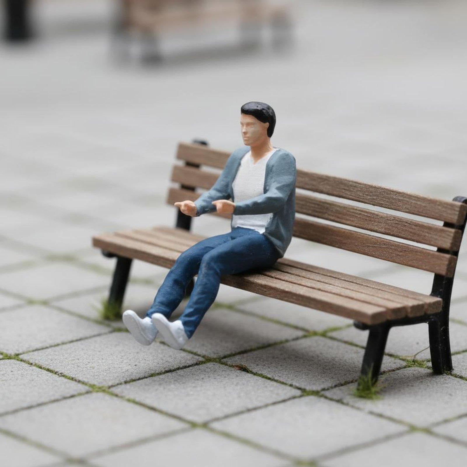 6 Pezzi Miniatura Resina Figura Personaggio Arcade Giocatore Modello Diorama Accessorio Scena Grafica Realistica E Volante in Miniatura Adatto per PLA, 5 Pezzi