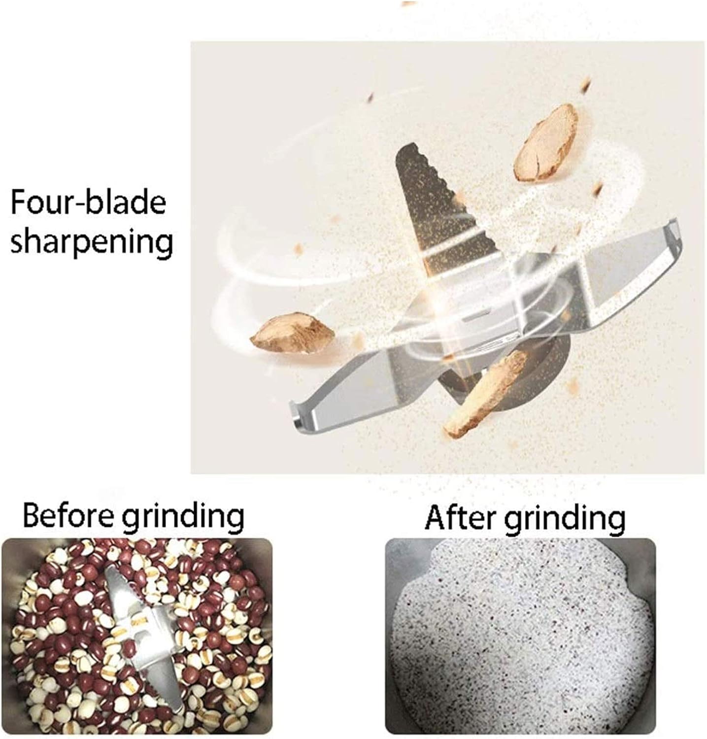 Electric Dried Spice and Coffee Grinder Blade Cup Made with SUS304 stianlees Steel