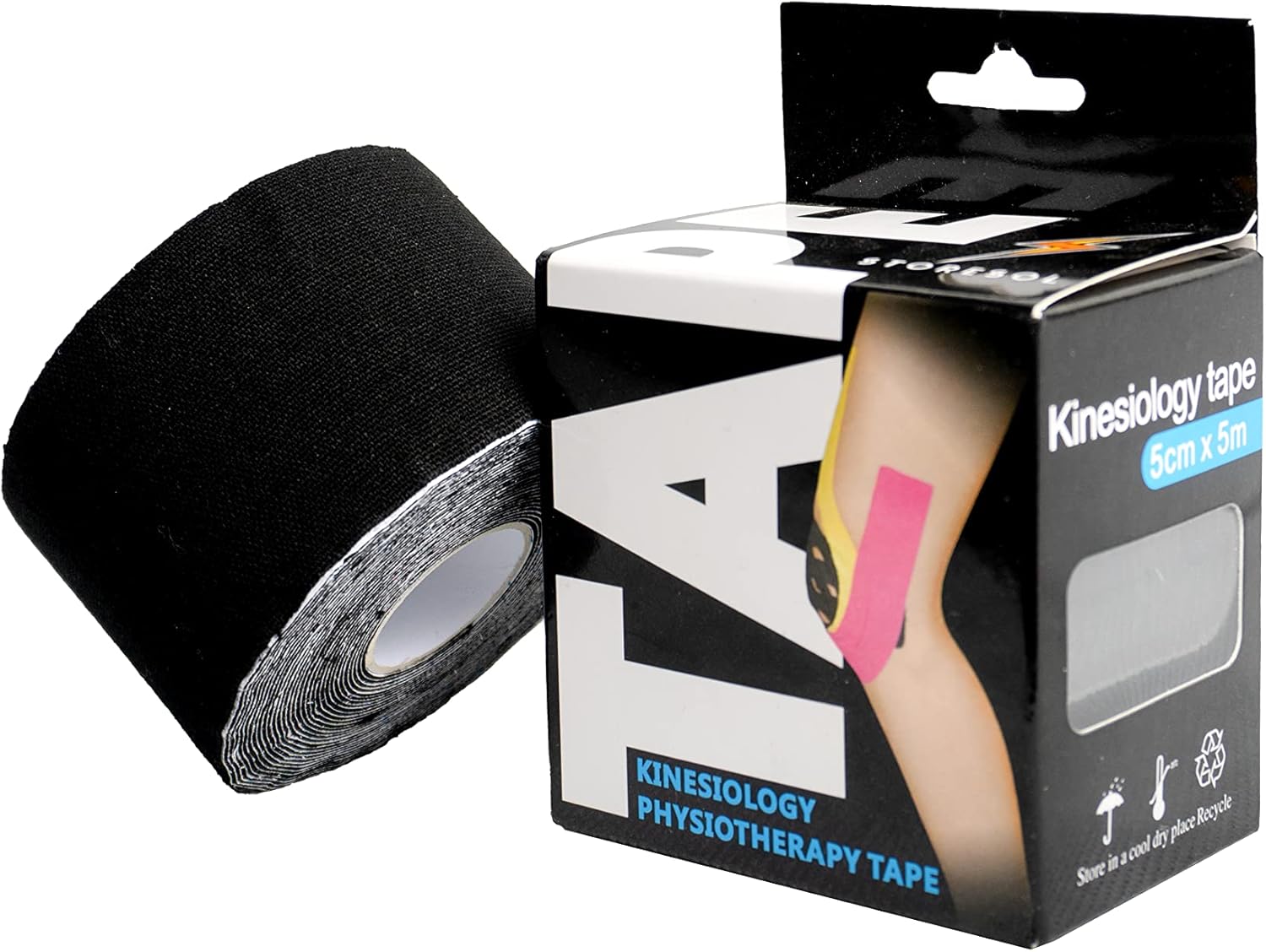 Storesol Sports Tape Kinesiology Tape Uncut Roll 16ft Stretchy