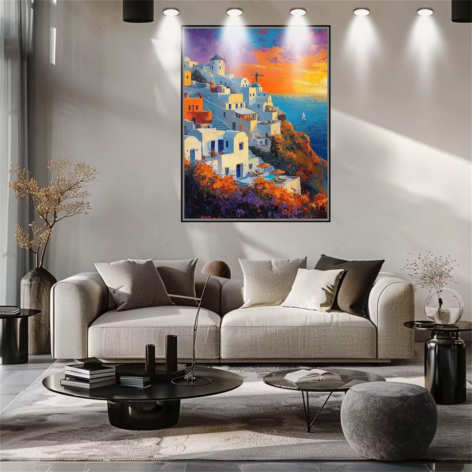 5D DIY Grecja, Paisaje diamentowe malarstwo, zestaw do samodzielnego malowania diamentowego, malarstwo diamentowe rzemiosło kryształowy ścieg krzyżykowy dla dzieci, obraz diamentowy dla dorosłych do