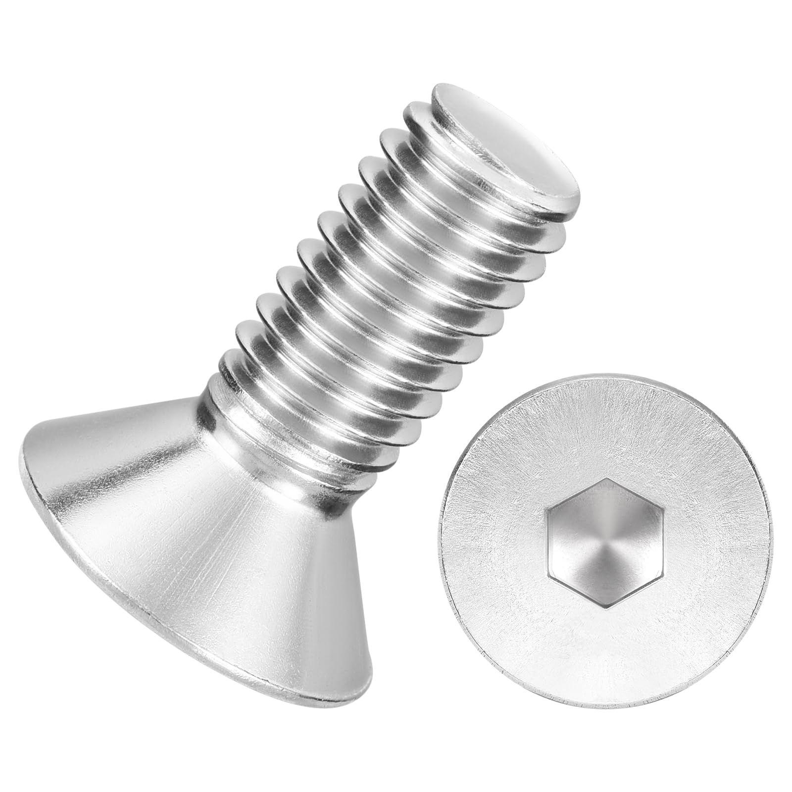 Kozelo 25Pcs[3/8-16x1"] Flat Head Socket Cap Screw Countersunk Bolt — image 1