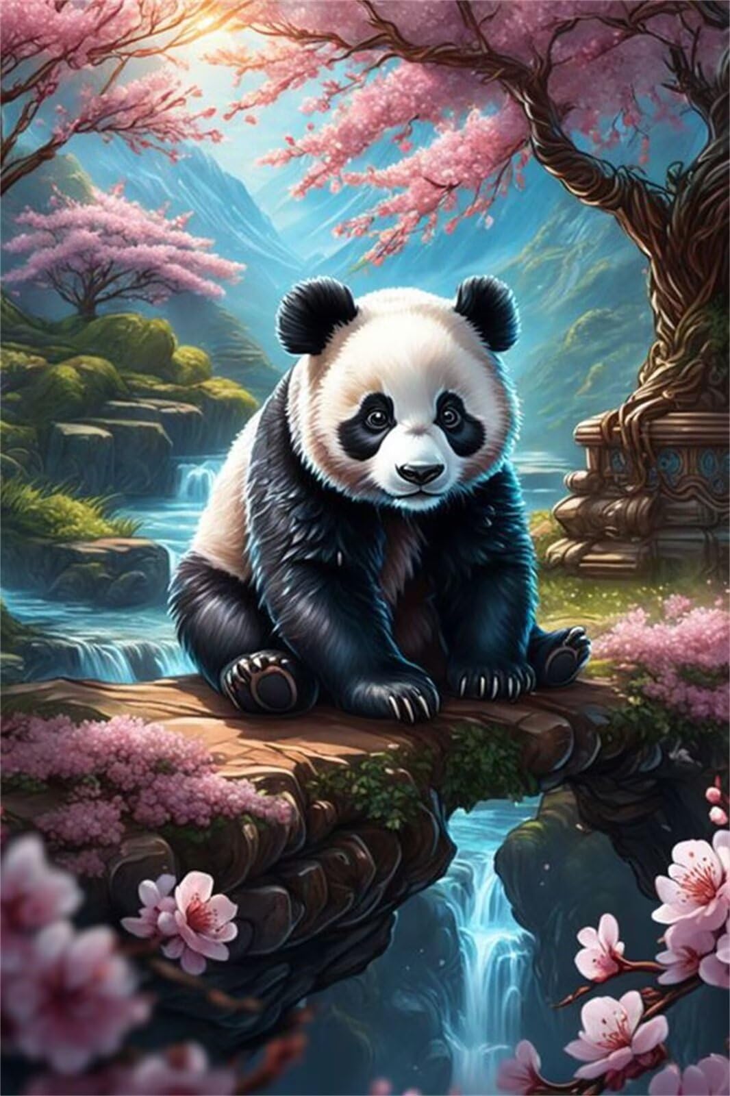 Puzzle 2000 Pezzi Paesaggio Animale Panda Puzzle Classici, Giochi Rilassamento e Intelligence, Puzzles Impossible, Idea Regalo Uomo e Donna