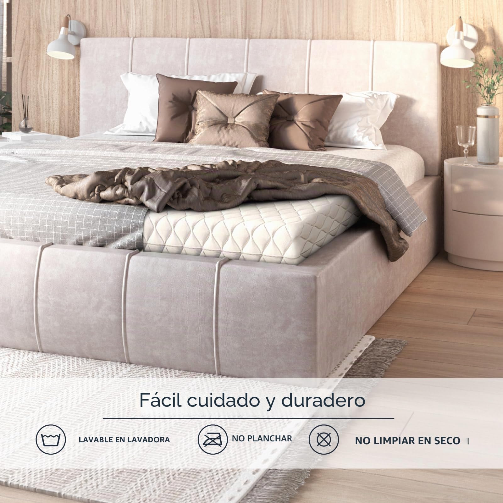 FDM Topper Látex Topper 160 x 200 cm Dureza H3 Altura Aprox. 2 cm Aprox Apto para alérgicos Öko-Tex Blanco