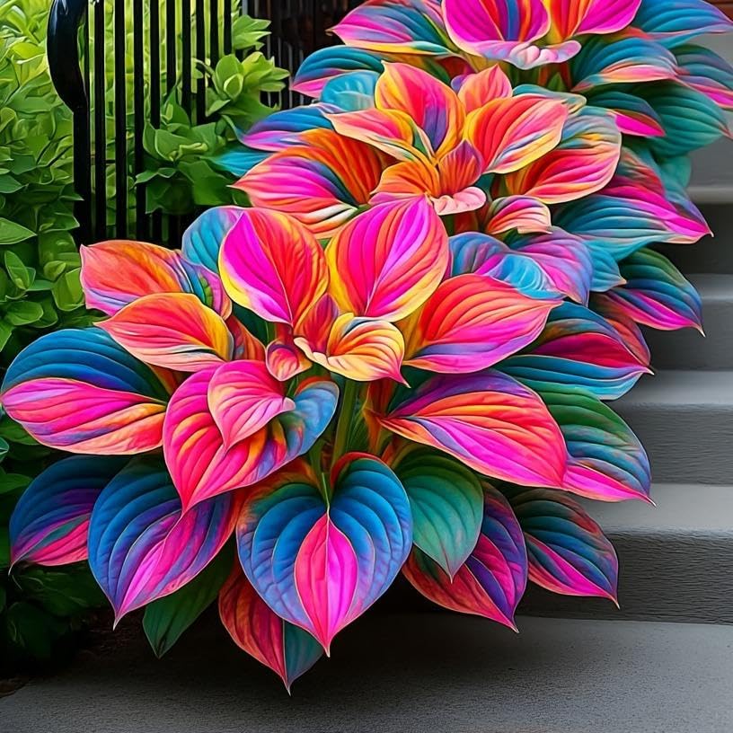 Artistic Hosta Inspired Garden Feature Accent for Garden Path Areas to Grow Plants Hosta for Planting Outdoors (Hosta Bulb)