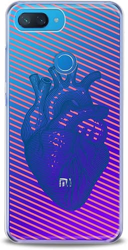 Miniatura 4 de Lex Altern TPU Case Compatible with Xiaomi Redmi 13 Note 12 7 6 Pro 6A 5 5A 4A F1 Anatomy HeDesign Smooth Organ Print Heartbeats Clear Arterie Slim